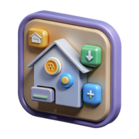 dramatic abstract Smart Home System User Interface Design Transparent Background high quality png