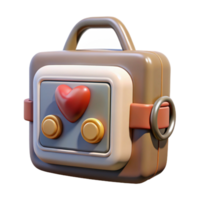 extraordinary rustic Defibrillator Machine Front View Isolated high quality png