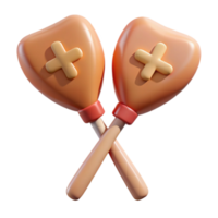impressive artistic Defibrillator Paddles with Handles Transparent Element high resolution png