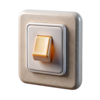 serene modern Smart Lighting Panel with Dimmer Switch Isolated on Transparent Background original png