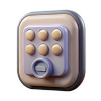 magnificent abstract Smart Lock Keypad Backlit Buttons Transparent Background exclusive png