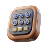 vibrant abstract Smart Lock Keypad Backlit Buttons Transparent Background png