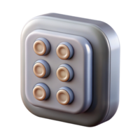 vibrant modern Smart Lock Keypad Backlit Buttons Transparent Background authentic png