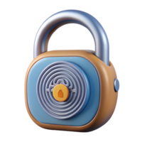 beautiful traditional Smart Lock Fingerprint Scanner Transparent Background png