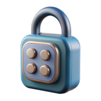 dramatic vintage Smart Lock with Keypad and Fingerprint Access Transparent Background Silver Finish high quality png