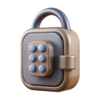magnificent traditional Smart Lock with Keypad and Fingerprint Access Transparent Background Silver Finish original png