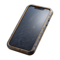 impressive rustic Smartphone Cutout with Black Screen Transparent Background genuine png
