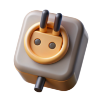dramatic contemporary Smart Plug with Energy Usage Display Isolated White Plastic authentic png