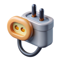 impressive abstract Smart Plug with Energy Usage Display Isolated White Plastic png