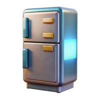 serene modern Smart Refrigerator with Touchscreen Display Transparent Background high quality png