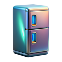 dramatic classic Smart Refrigerator with Touchscreen Display Transparent Background authentic png