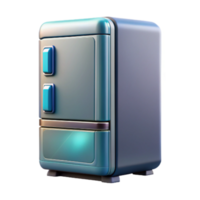 stunning minimalist Smart Refrigerator with Touchscreen Display Transparent Background authentic png