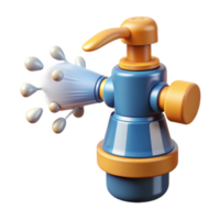 vibrant modern Smart Sprinkler Pulsating Spray Pattern Isolated authentic png