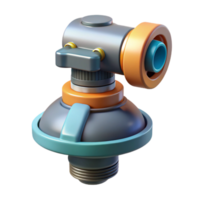 elegant rustic Smart Sprinkler Rotating Head Side View Isolated high quality png