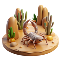dramatic creative Desert Photography Scene with Sand Dunes Isolated png