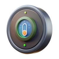 wonderful minimalist Smart Thermostat Displaying Temperature Cutout authentic png