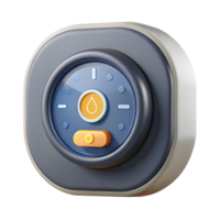 stunning rustic Smart Thermostat Displaying Time Cutout high resolution png