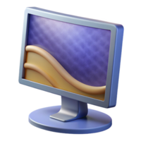 magnificent vintage Desktop Computer with Curved Monitor Isolated Element premium png