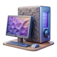 wunderbar traditionell Desktop Computer mit hochwertig Grafik Karte isoliert Element Original- png