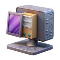 stunning contemporary Desktop Computer with Ssd Storage Isolated Element high resolution png