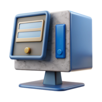serene minimalist Desktop Computer with Ssd Storage Isolated Element high resolution png