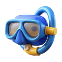 serene abstract Snorkel Gear Blue Isolated Element high resolution png