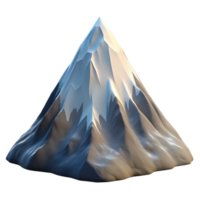 impressive abstract Snow Capped Mountain Peak Cutout on Transparent Background exclusive png
