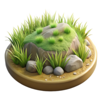 magnificent creative Detailed Grassland Ecosystem with Transparent Background original png