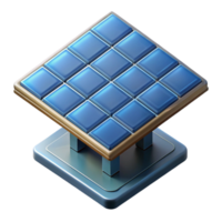 wonderful artistic Solar Panel Array Isometric View Isolated Cutout premium png