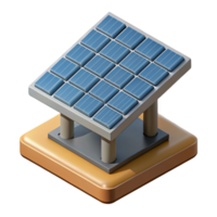 serene classic Solar Panel Array Isometric View Isolated Cutout high quality png