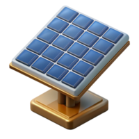 serene contemporary Solar Panel Array Isometric View Isolated Cutout premium png