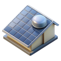 elegant abstract Solar Panel Roof Installation Top View Transparent authentic png