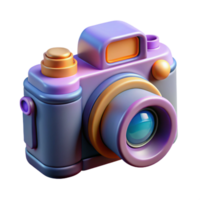 vibrant minimalist Digital Camera with High-speed Continuous Shooting Transparent Background high quality png