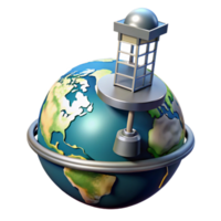 beautiful vintage Space Elevator Connecting Earth to Orbit Cutout authentic png