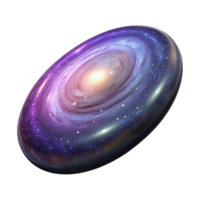 elegant rustic Distant Galaxy with Quasar Cutout on Transparent Background png