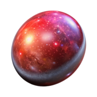 vibrant contemporary Distant Galaxy with Redshift Cutout on Transparent Background original png