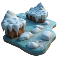 stunning rustic Distant Mountain Range with Snow Caps Isolated on Transparent Background detailed png
