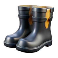 impressive abstract Dive Boots Cutout Black Rubber Isolated high resolution png
