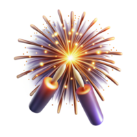 serene abstract Sparkling Fireworks Display New Years Eve Cutout original png