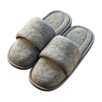 serene creative Spa Slippers Soft Terrycloth White Color Isolated authentic png