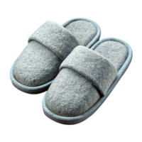 serene creative Spa Slippers Soft Terrycloth White Color Isolated high quality png