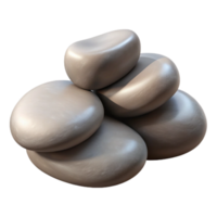 elegant minimalist Spa Stones Smooth Texture Isolated Element high resolution png
