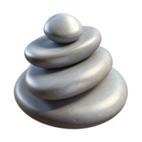 serene creative Spa Stones Smooth Texture Isolated Element authentic png