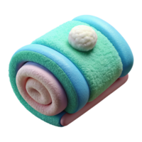 magnificent creative Spa Towel Isolated with Fluffy Texture high resolution png