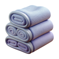 serene modern Spa Towels Folded Stack Transparent Element high quality png