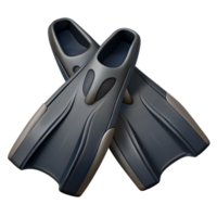 vibrant abstract Diving Fins Black Rubber Isolated Element high quality png