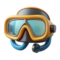 magnificent classic Diving Mask Clear Lens Front View Transparent Background genuine png