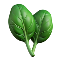 serene abstract Spinach Leaves Dark Green Cutout Isolated original png