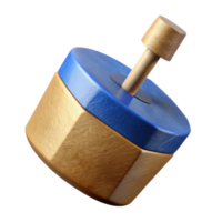 impressive classic Spinning Dreidel Hanukkah Celebration Isolated Element high resolution png