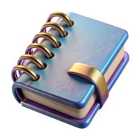 stunning contemporary Spiral Notebook for Journaling Isolated with Realistic Paper Texture high resolution png